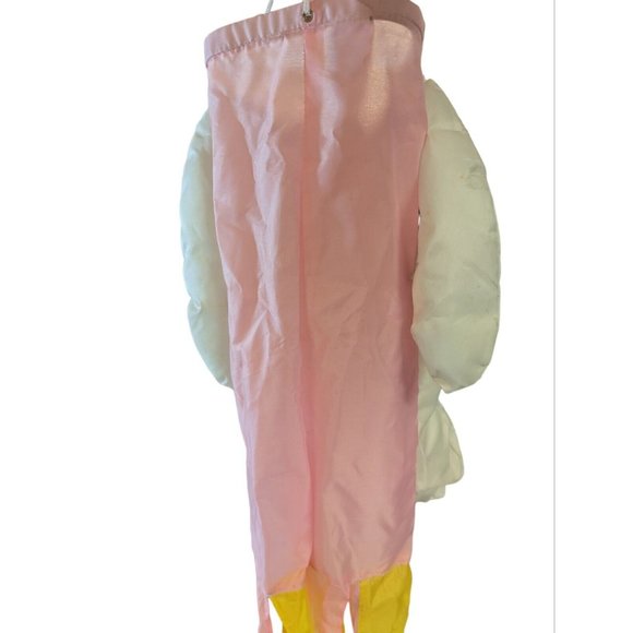 Vintage Easter Garden Nylon Wind Sock Easter Bunny Flowers Tassels Tails Flag - Picture 5 of 6